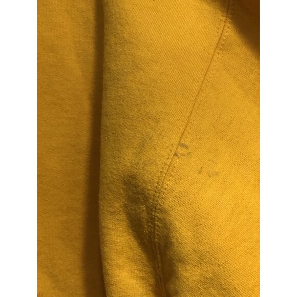 Local Team Preppy Thrashed Yellow Bobcats Pullover Yellow Crewneck Sweatshirt L - Picture 11 of 16